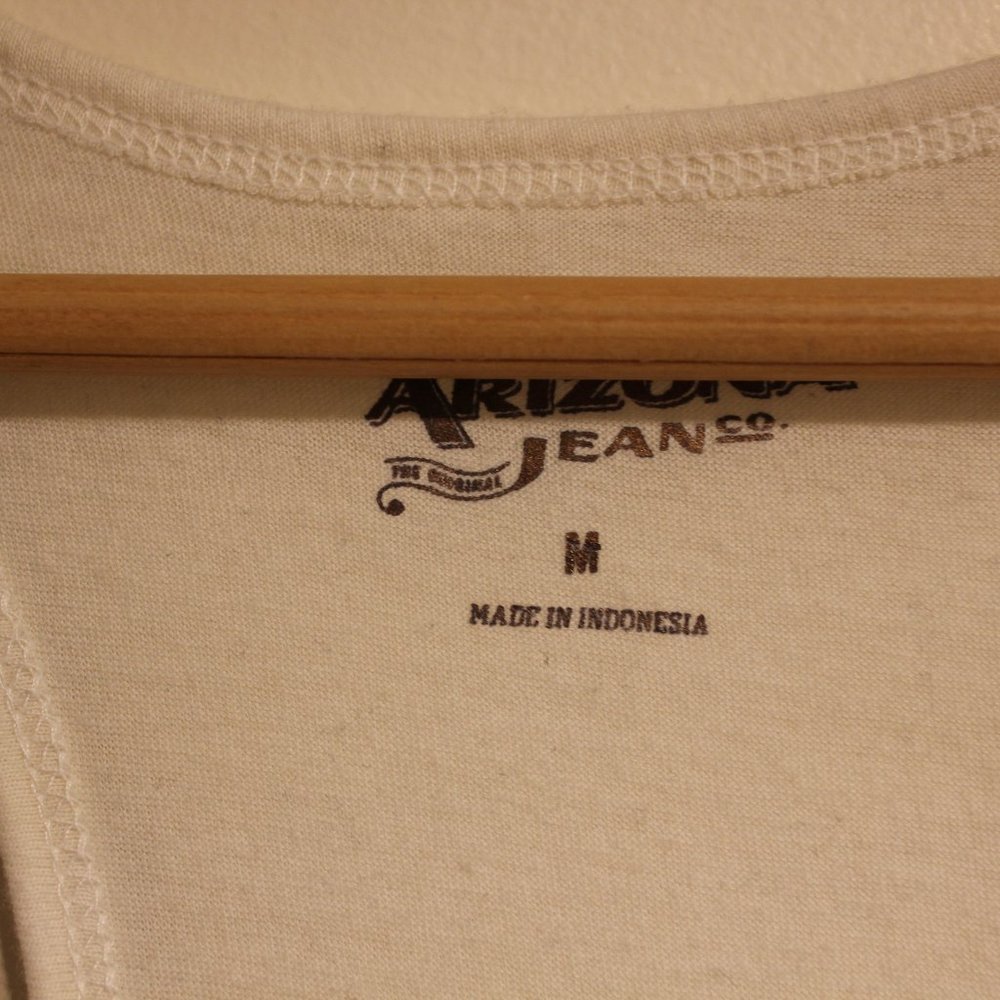 Arizona Jeans White Embroidered Tassels Tank Top - Picture 5 of 7